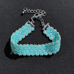 Mizuiro Bracelet - Miyuki Half Tila