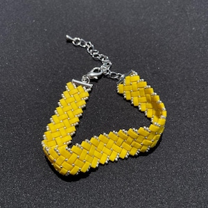 Kiiro Bracelet - Miyuki Half Tila