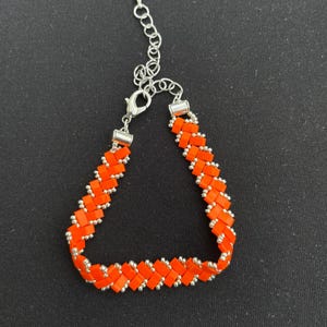 Orenji Bracelet - Miyuki Half Tila