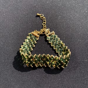 Midori Bracelet - Miyuki Half Tila
