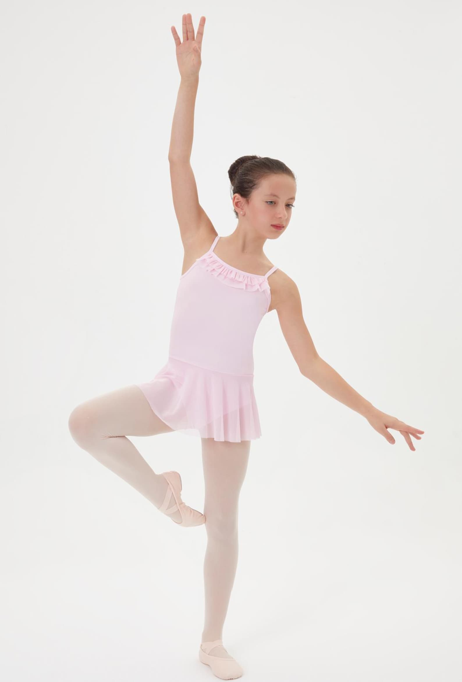 Toddler Girls Tutu Dresses Strap Shiny Tulle Ballet Leotard Ballerina Costume For Dance (Ballet Pink) 18-24 Months