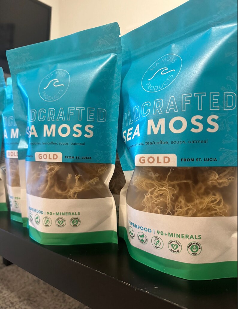 Prepackaged Bulk Sea Moss for Wholesale, Wildcrafted Sea Moss From St