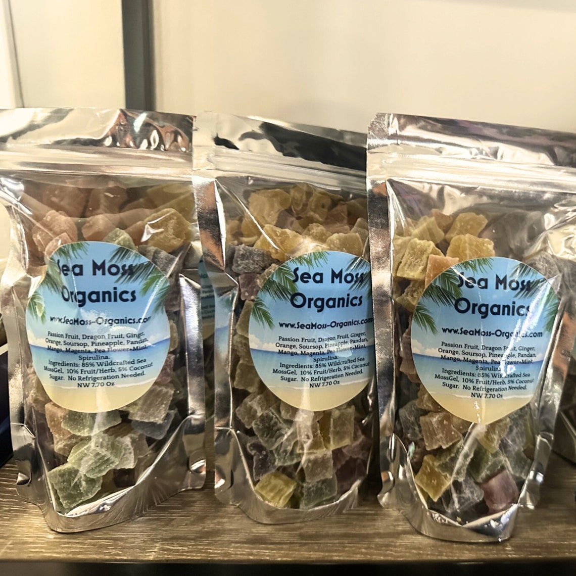 Sea Moss Gummies, 60 Count, Sea Moss Gummies With Organic Fruits No