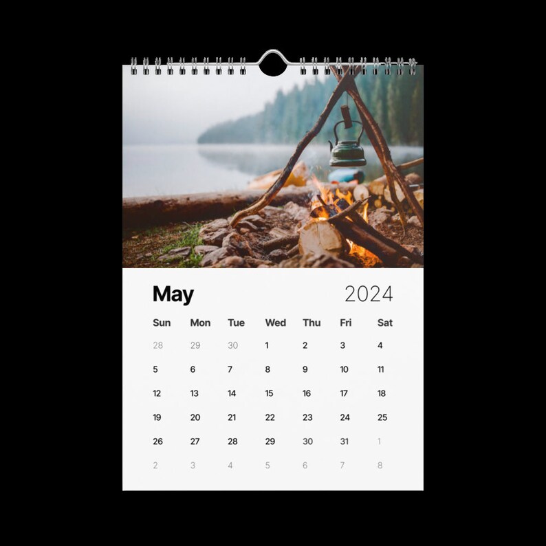 Wall Calendar 2024 2024 Calendar 2024 Monthly Planner Vertical Sunday