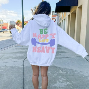 Colorida sudadera con capucha con cremallera de gimnasio Cubierta de bomba de mujer de gran tamaño para el gimnasio, regalo para Gymbuddies, ropa de entrenamiento, regalo de novia para ella