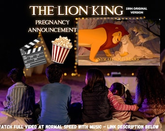 Lion King Pregnancy Announcement Video (Digital Download)