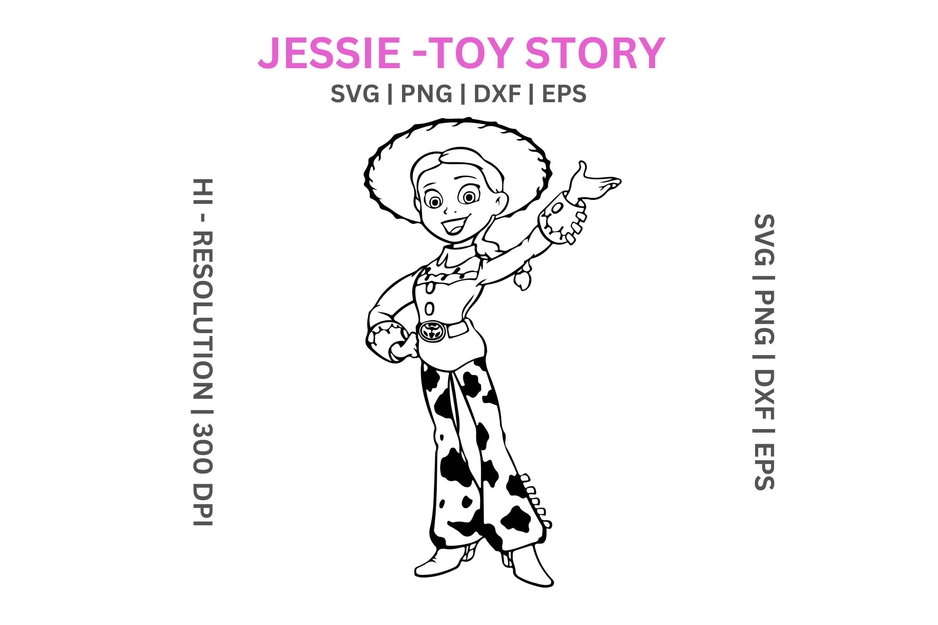 Jessie Svg Clipart, Toy Story Svg Cut Files for Cricut / Silhouette ...