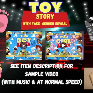 Fake Gender Reveal Video Announcement, Gender Reveal Movie, Girl Gender Reveal Video, Toy Story Boy or Girl Gender Reveal, It&#39;s a Girl