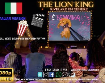 Annuncio video della rivelazione del sesso del Re Leone: versione italiana (download digitale)
