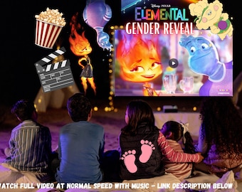 Elemental Gender Reveal Video Announcement (Digital Download)