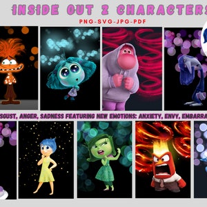 Inside Out 2 png, inside out shirt, High Quality Cricut sticker Instant Download Digital File Printable Image inside out movie 2, Svg file