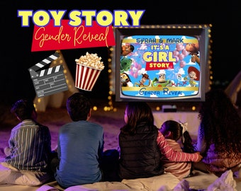 Toy Story Gender Reveal Movie: Girl Announcement (Digital Download)