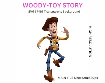 Sheriff Woody Clipart: Toy Story PNG, SVG (Digital Download)
