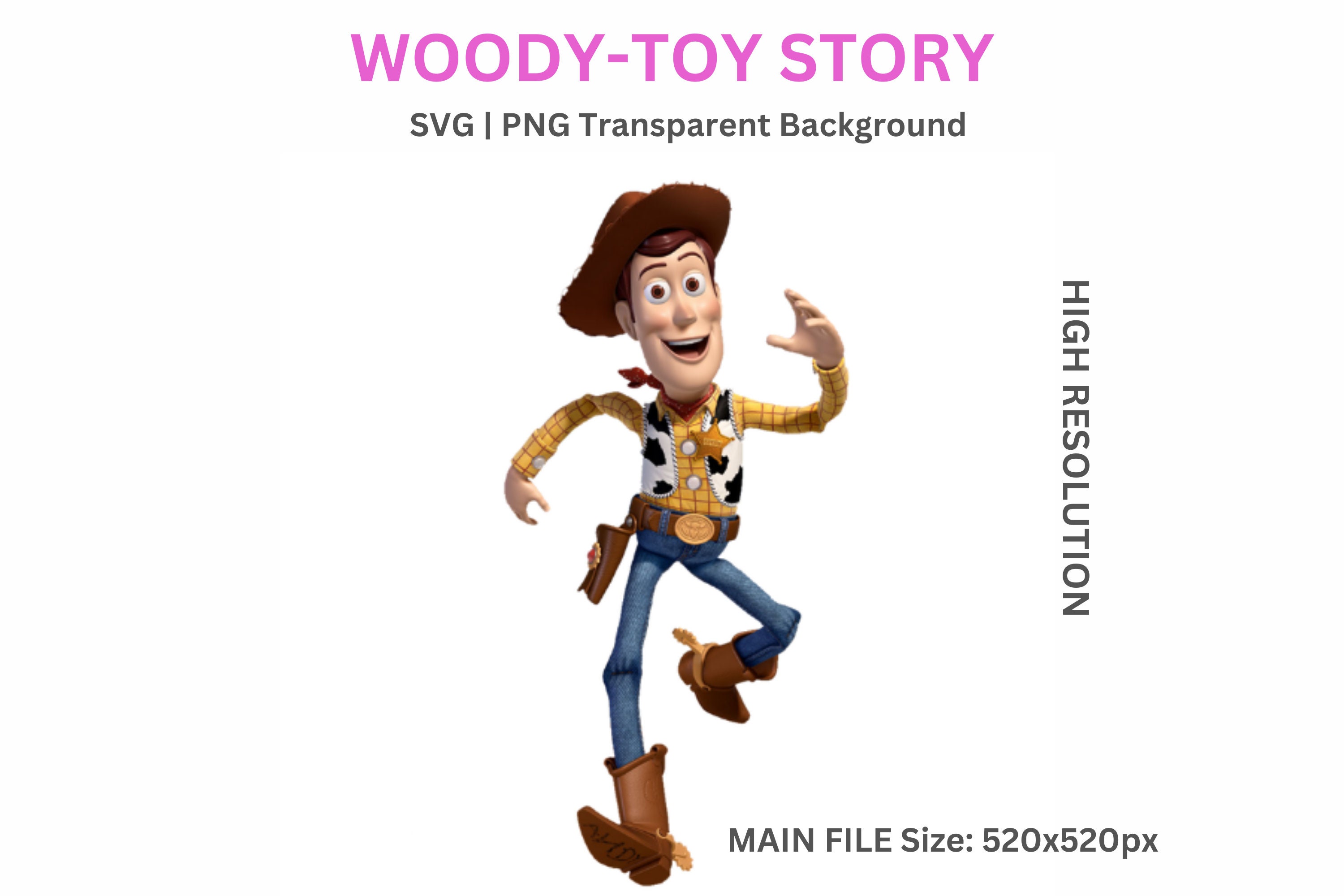 Sheriff Woody, Sheriff Woody Clipart, Sheriff Woody Png, Toy Story Characters, Instant Download ...