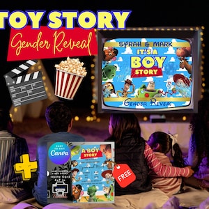 Video di rivelazione del sesso del bambino di Toy Story: film personalizzato per baby shower (download digitale)