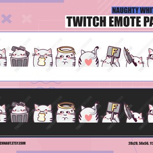 Cute Cat Twitch Emotes for Channel Points | Funny Cat Stream Bundle ...