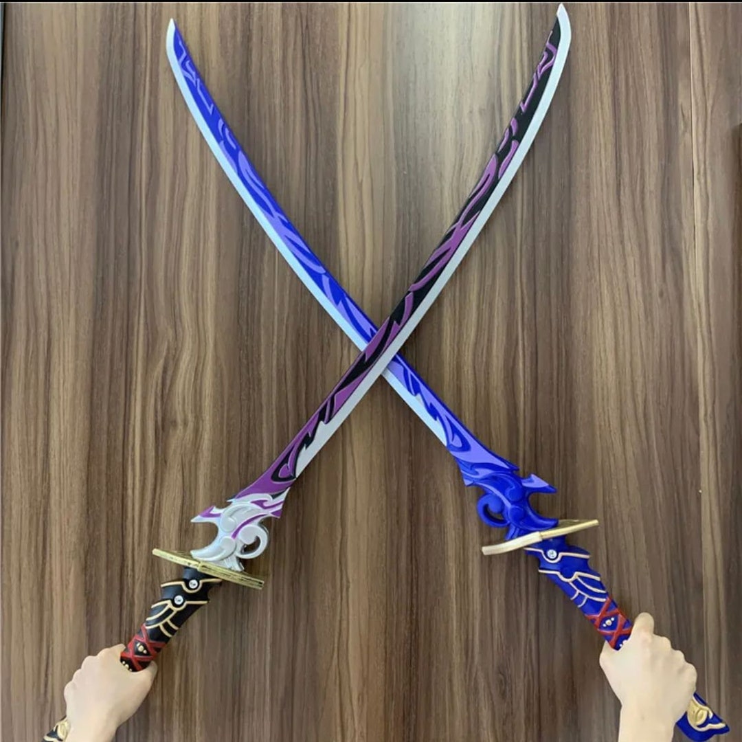 Genshin Impacts Swords Handmade Cosplay Swords Anime Weapon Etsy