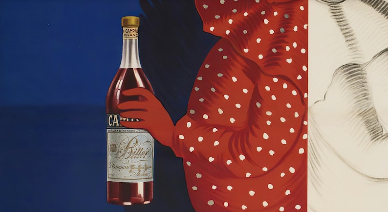 Campari Poster Vintage Print, 1920s Italian Liqueur Retro Drink Poster, Clown Print, Kitchen Print, Campari Bar Art (Digital Download) image 13