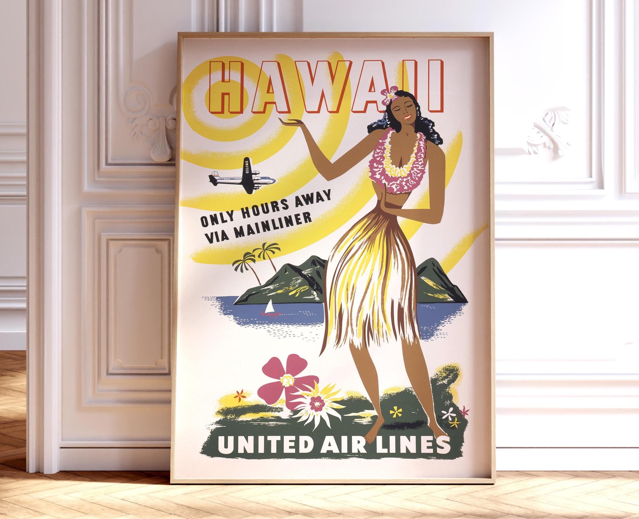 95年旧ロゴHAWAIIAN AIRハワイアン航空オリジナルカレンダーポスター3 95年旧ロゴHAWAIIAN AIRハワイアン航空オリジナルカレンダーポスター3