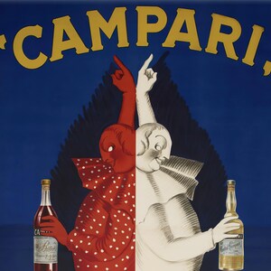 Campari Poster Vintage Print, 1920s Italian Liqueur Retro Drink Poster, Clown Print, Kitchen Print, Campari Bar Art (Digital Download) image 14