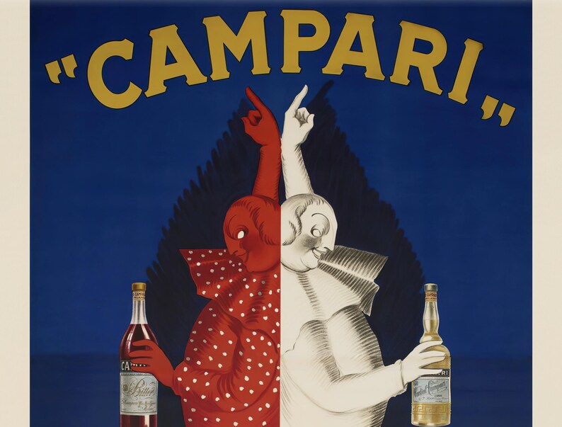 Campari Poster Vintage Print, 1920s Italian Liqueur Retro Drink Poster, Clown Print, Kitchen Print, Campari Bar Art (Digital Download) image 14
