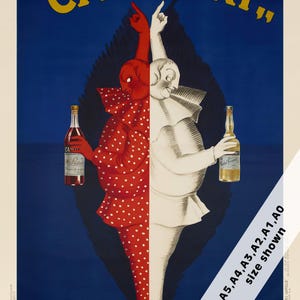 Campari Poster Vintage Print, 1920s Italian Liqueur Retro Drink Poster, Clown Print, Kitchen Print, Campari Bar Art (Digital Download) image 2