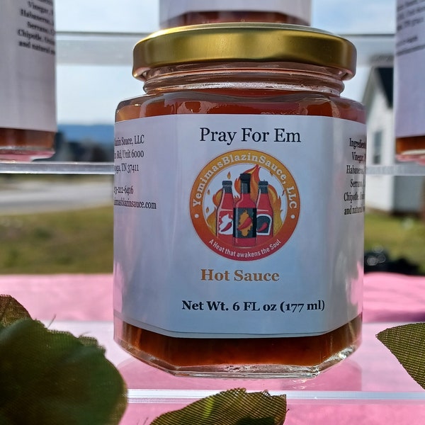 Pray For Em. Extreme Hot Sauce, Gift for any occasion, Sauce Collection, Delicious Sauce, Hot Sauce Gift Set.