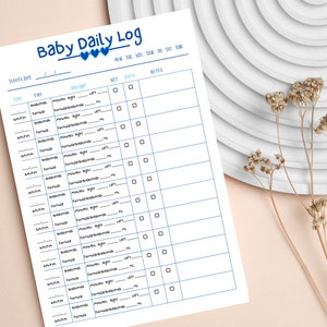 Newborn Feeding Log Printable Baby Intake and Output Tracker Baby ...