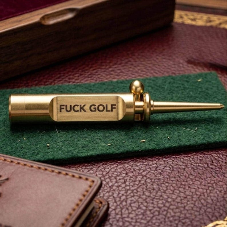 Custom Golf Retractable Divot Tool | Personalized Engraved Brass - Groomsmen Gift for Golfer image 5
