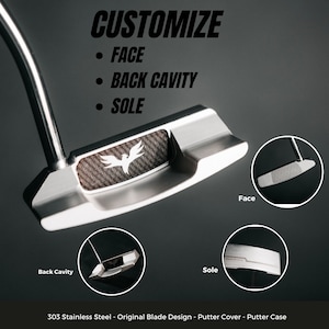 Custom Golf Putter: Personalized 303 Steel Blade, Engraved Golfer Gift