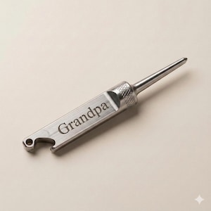 Custom Engraved Single Prong Divot Tool Bottle Opener | Golf Gift for Groomsmen