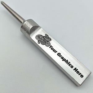 Personalized CNC-Milled Single-Prong Divot Tool  - 303 Stainless Steel