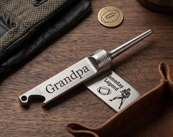 Custom Engraved Single Prong Divot Tool Bottle Opener | Golf Gift for Groomsmen