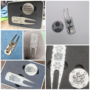 custom golf divot tool personalzied ball marks and golf greenr repair tool