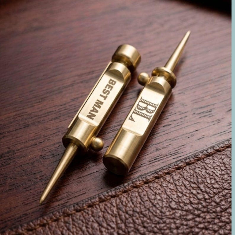 Custom Golf Retractable Divot Tool | Personalized Engraved Brass - Groomsmen Gift for Golfer image 9