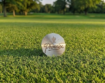 Marcador de pelotas de golf CNC personalizado de 12 lados / Marcador grabado de acero inoxidable o latón