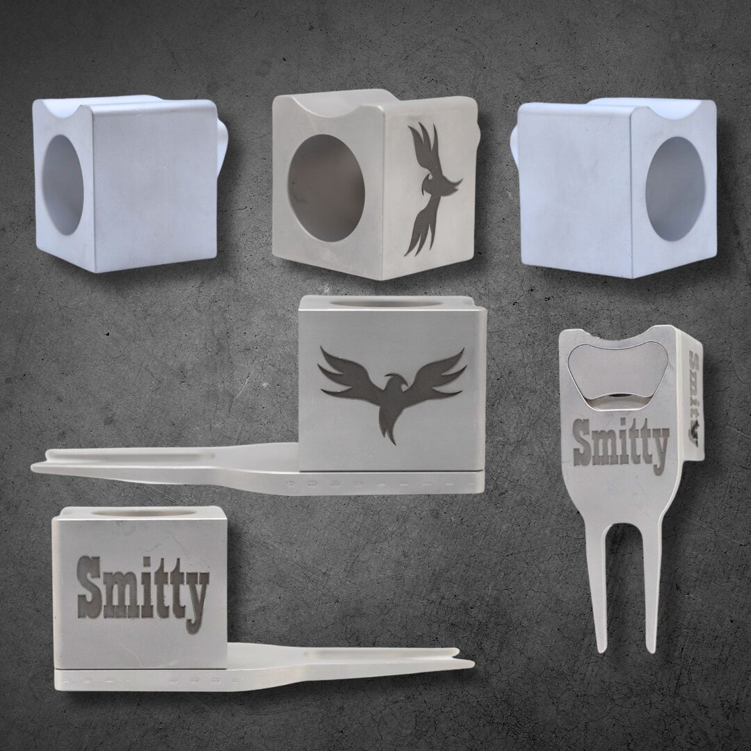 Golf Cart Cigar Holder With Builtin Divot Tool and Bottle Etsy