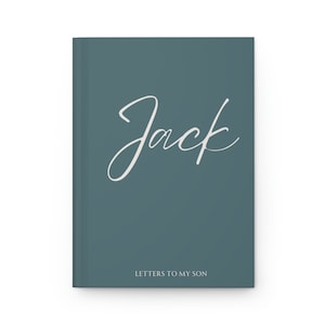 Cuaderno de tapa dura con nombre personalizado / Cartas a mi hijo / Diario de hijo querido / Regalo personalizado / Diario personalizado / Regalo para padres
