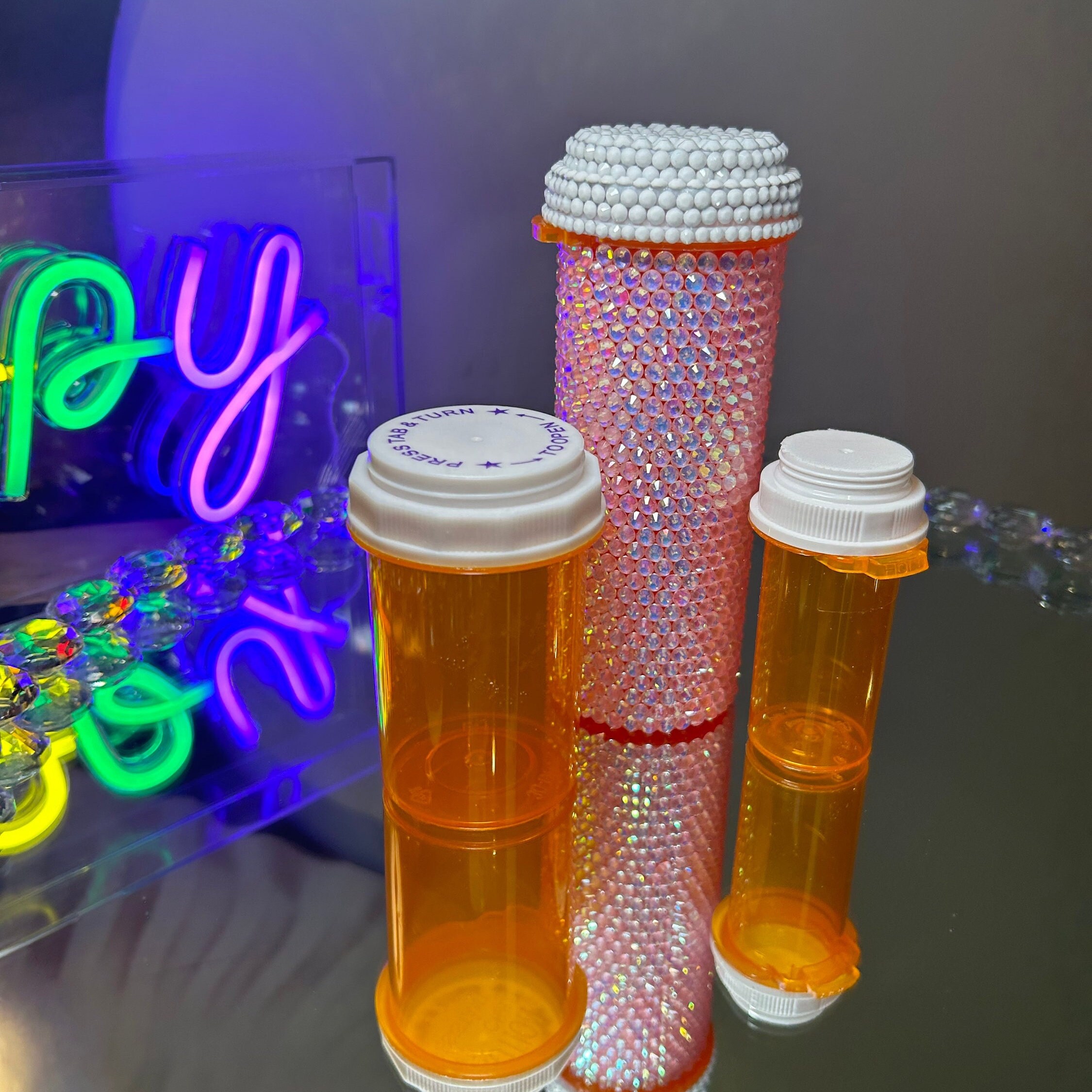 XXXL Bedazzled Pill Bottle - Etsy XXXL Bedazzled Pill Bottle - Etsy