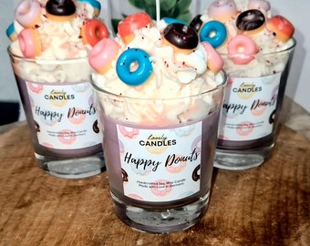 Happy Donuts dessert candle