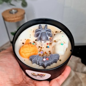 Halloween candle autumn decoration Halloween decoration pumpkin candle Halloween candle Pumpkin Spice Candle gift idea for Halloween autumn gifts