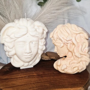 Medusa candle gift for women Greek mythology sculpture candle Greek goddess giant woman candle with snake head home decoration