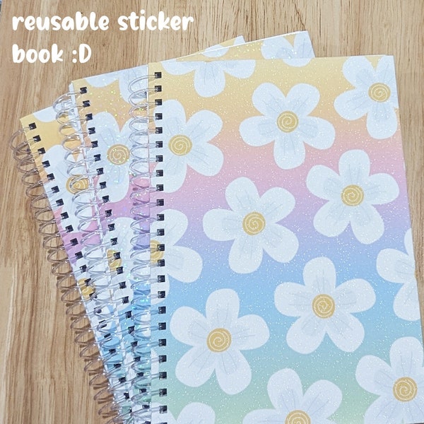 Sticker Book, Reusable Sticker Book, Sticker Storage Book, Sticker Storage, A5 Sticker Book, A5 Reusable Sticker Storage Book