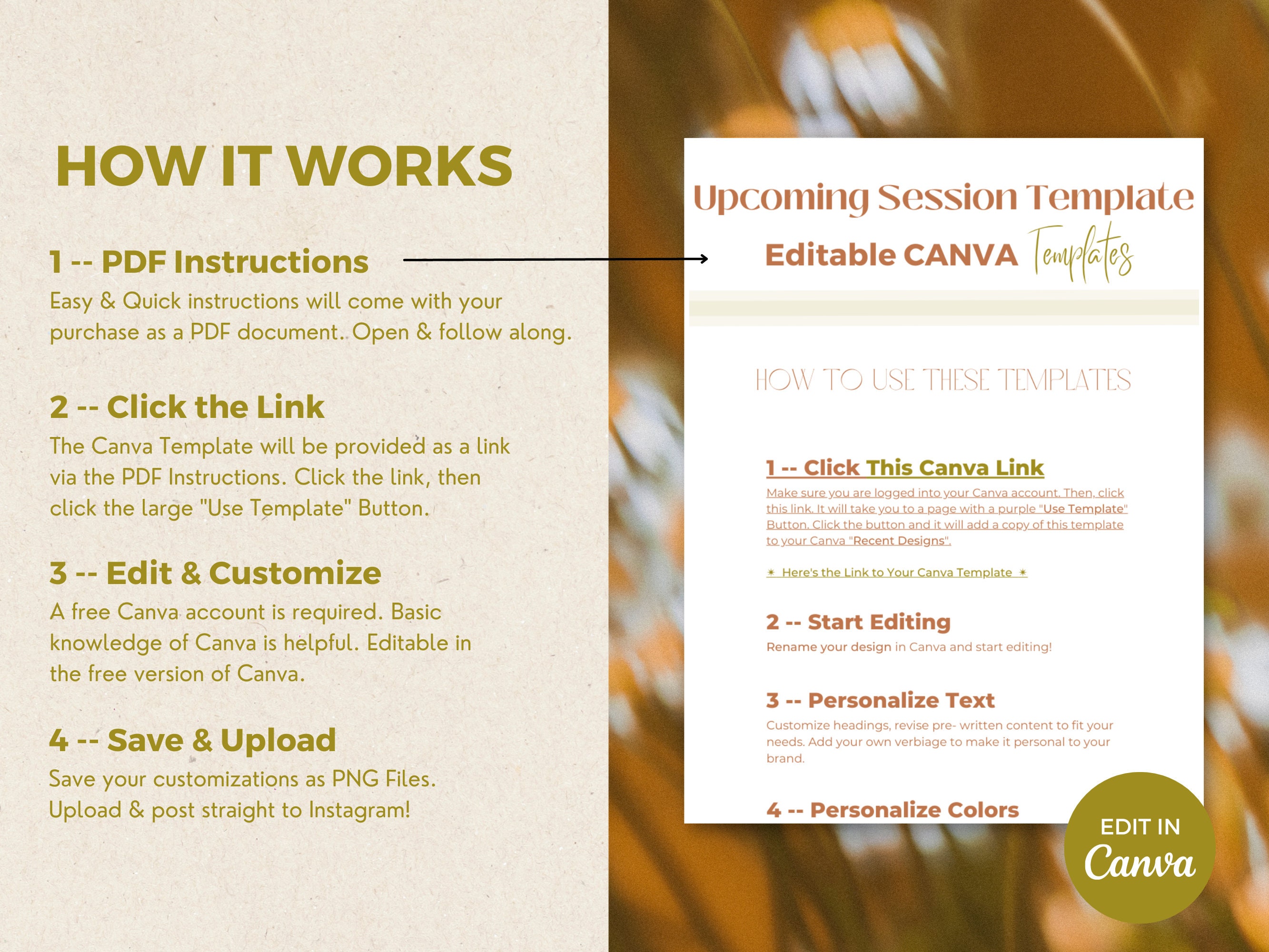 CANVA Upcoming Session Template | Upcoming Events Template | Upcoming ...