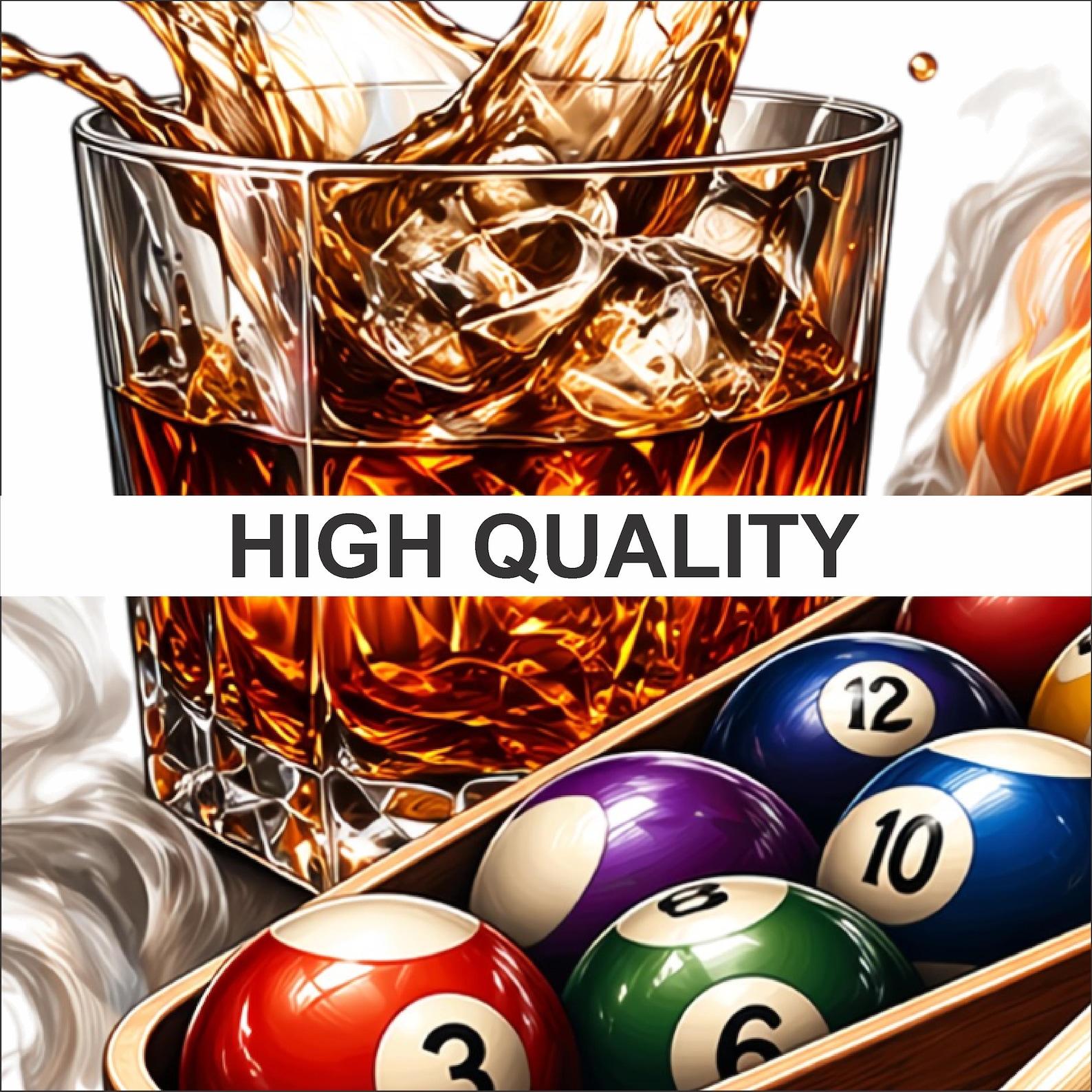 Pool Table Graphoc Billiards PNG | Pool Table Graphic Design | Fire Pool Balls Art | Cue ...