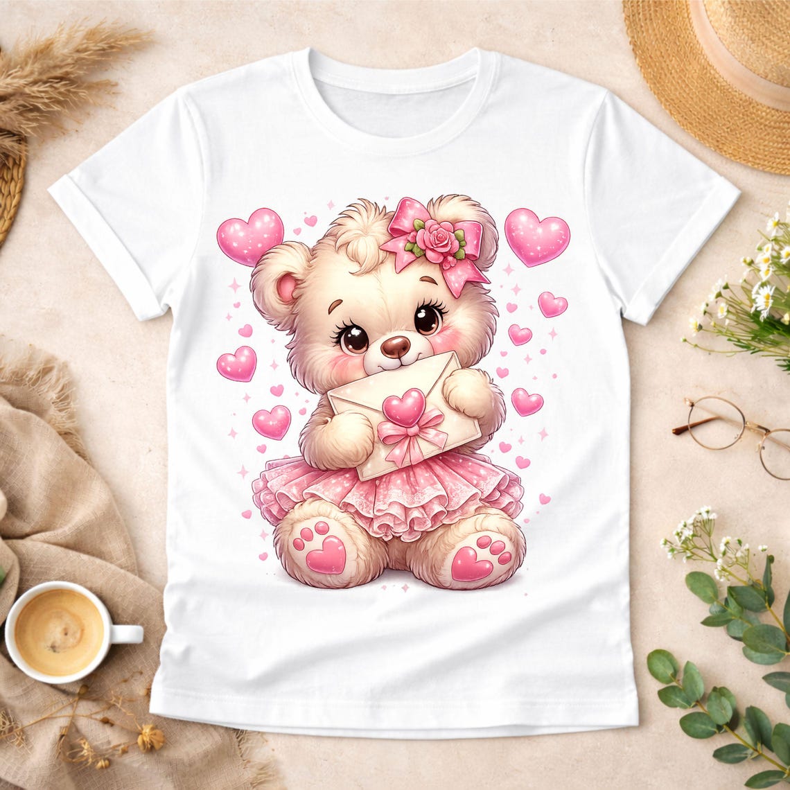 Cute Teddy Bear Shirt PNG | Valentine Bear T-shirt Design | Love Bear ...