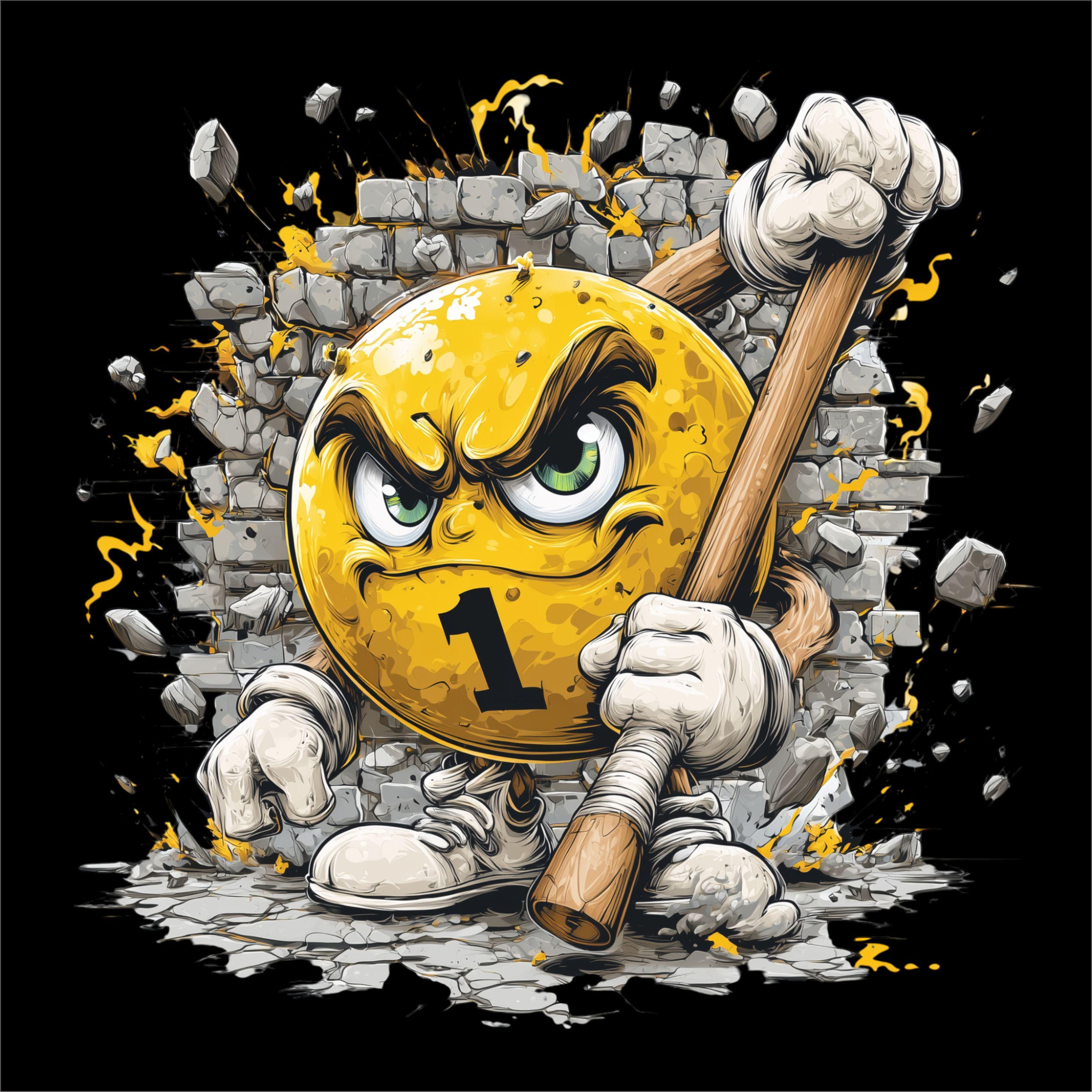 Billiards PNG | Angry Pool Ball Design | Pool Cue Fighter Artwork ...