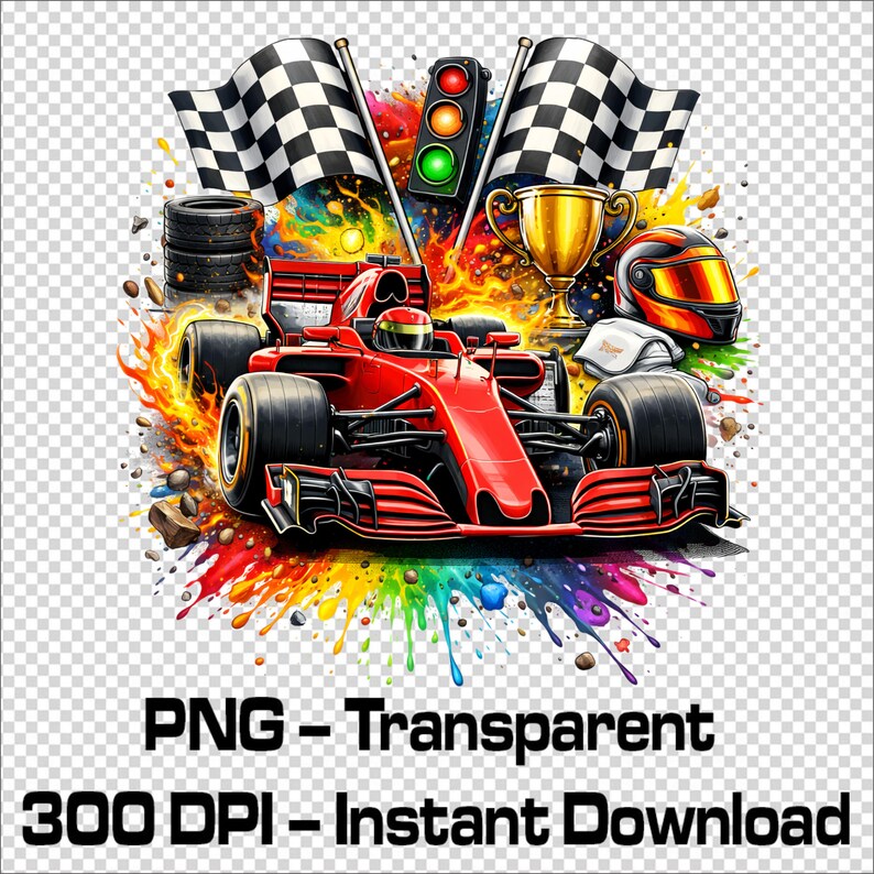 Racing Car PNG | Motorsport Champion Design | Open Wheel Race Car Art ...
