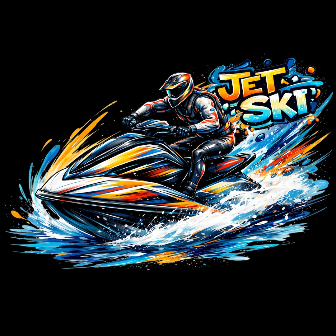Jet Ski PNG Design | Jetski Rider Water Sports | Summer Jet Ski Shirt