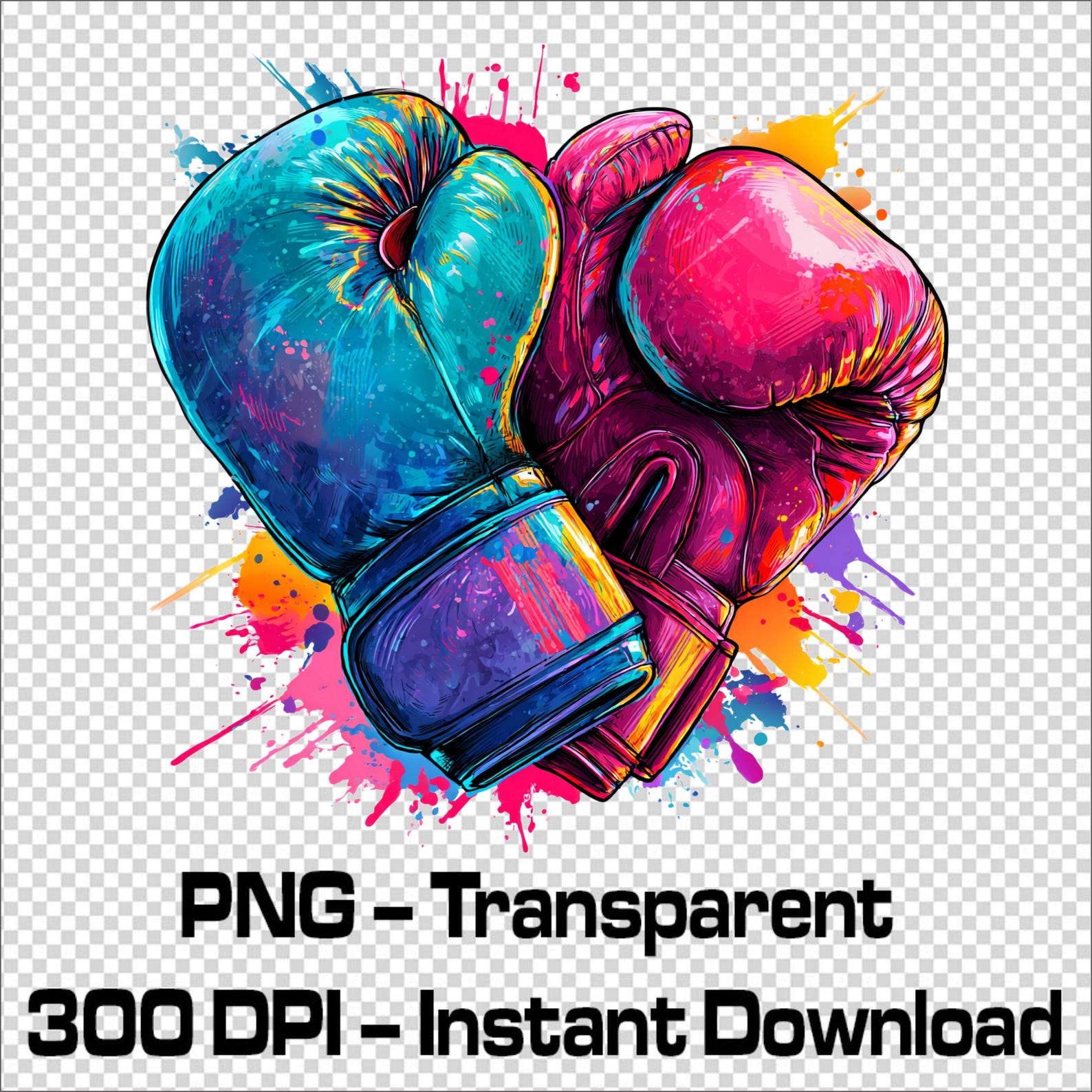 Boxing Gloves Heart PNG | Boxing Motivation Art | Fighter Spirit ...